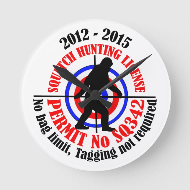 squatch hunting permit round clock (Front)