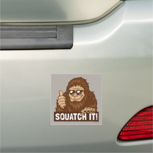 Squatch It Car Magnet