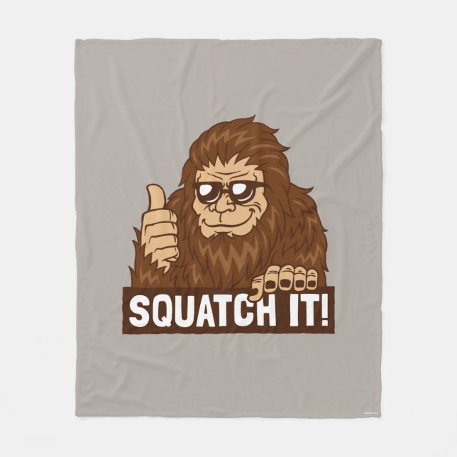 Squatch It Fleece Blanket (Front)