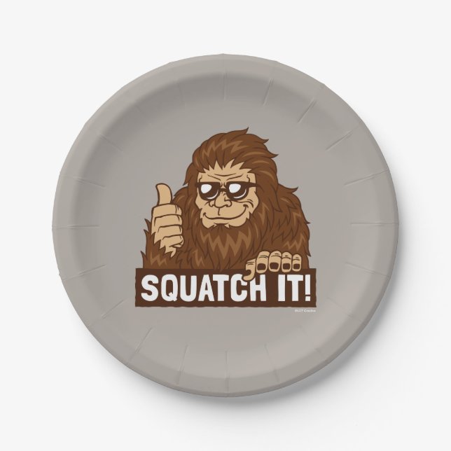 Squatch It Paper Plates (Front)