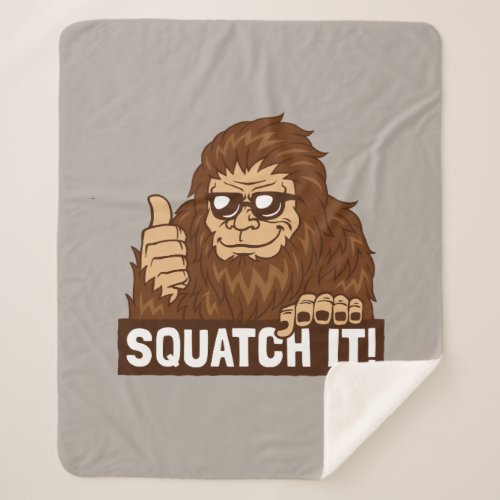 Squatch It Sherpa Blanket