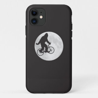 Squatch on a Bike In Sky With Moon T-shirt iPhone 11 Case