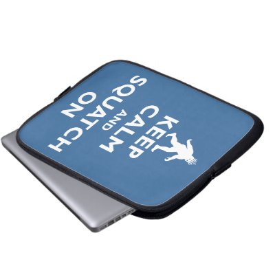 Squatch On Laptop Sleeve