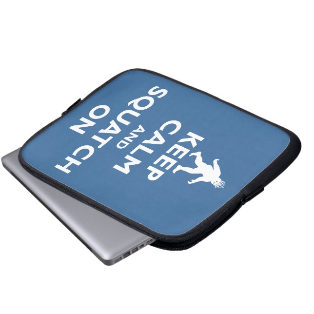 Squatch On Laptop Sleeve (Front Bottom)