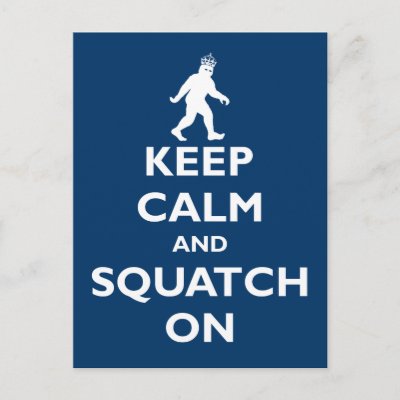 Squatch On Postcard