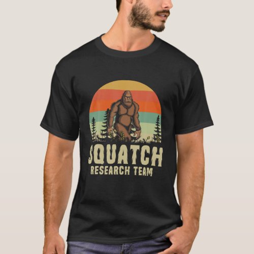 Squatch Research Team Sasquatch Bigfoot Yeti T_Shirt