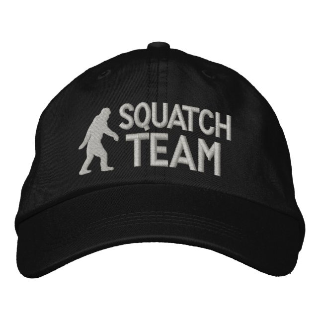 Squatch team embroidered baseball hat (Front)