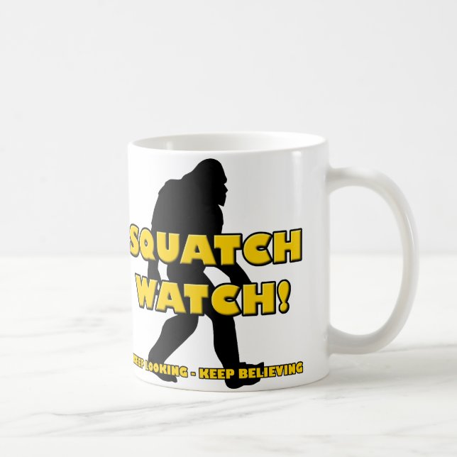 Squatch Watch Funny Sasquatch Bigfoot Yeti Mug (Right)