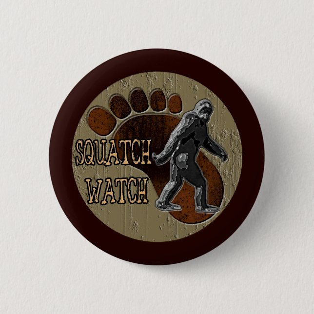 Squatch Watch Pinback Button (Front)