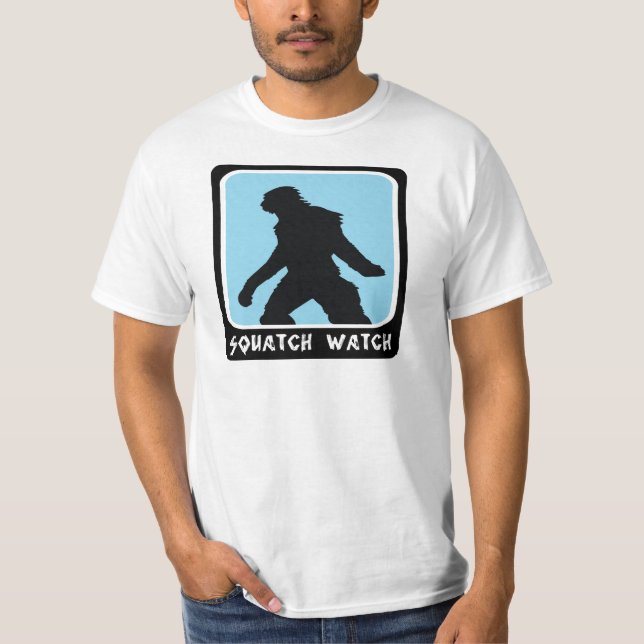 Squatch Watch - Sasquatch BigFoot Hunter T-Shirt (Front)