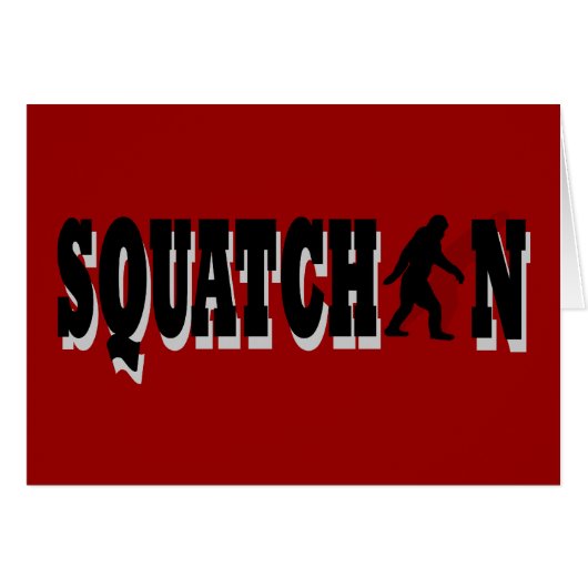 Squatchin, black text cards (Front Horizontal)
