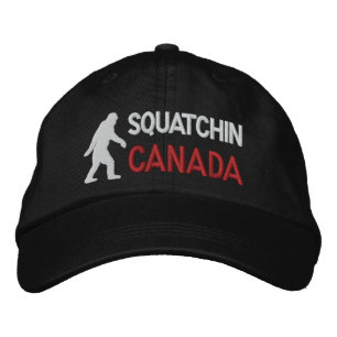 Squatchin canada embroidered baseball cap