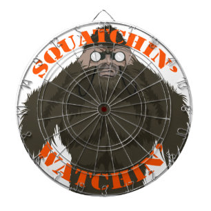 Squatchin' Watchin' Bigfoot Love Dart Board