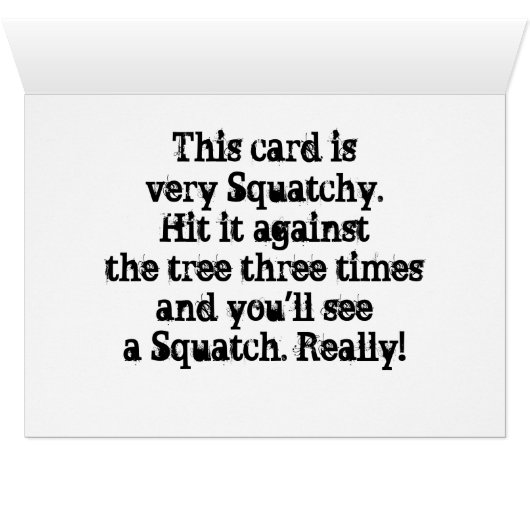 Squatchin' Watching Two (Inside Horizontal (Bottom))