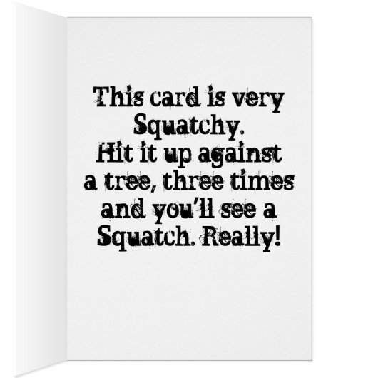 Squatchin' Watching Two (Inside (Right))