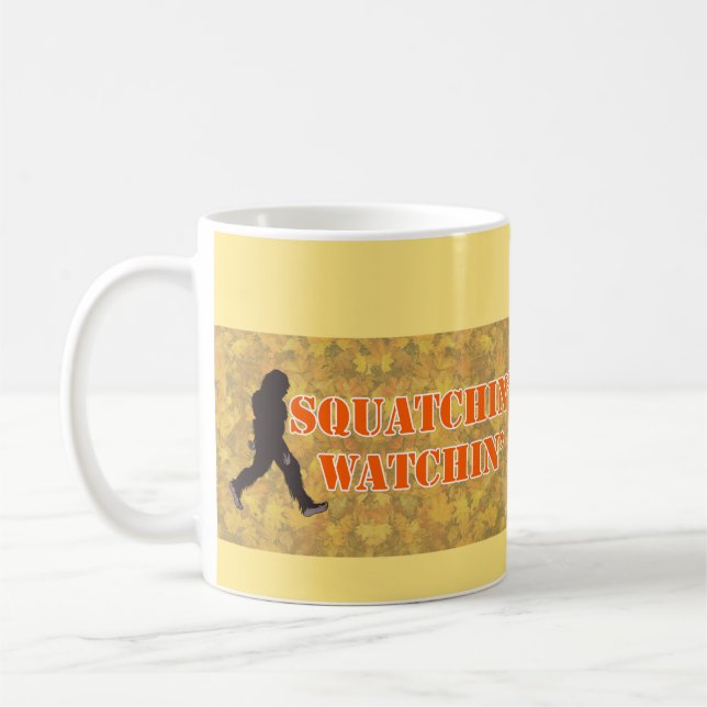 Squatchin' Watching Two Coffee Mug (Left)