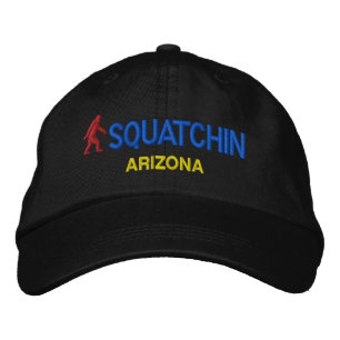 Squatchin & your state personalized embroidered baseball cap