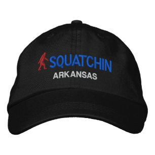 Squatchin & your state personalized embroidered baseball cap