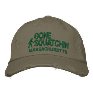 Squatchin & your state personalized embroidered baseball hat