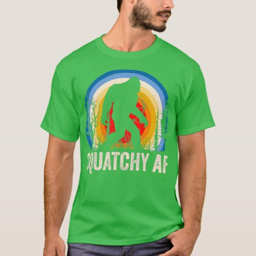 Squatchy AF Sasquatch Lover T_Shirt