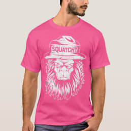 Squatchy Bigfoot Sasquatch Hat s Smokey Vintage Be T-Shirt