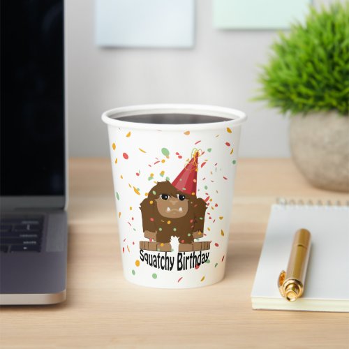 Squatchy Birthday Paper Cup