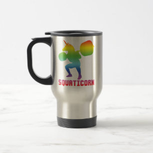 Squaticorn - Leg Day - Squat Unicorn - Workout Travel Mug