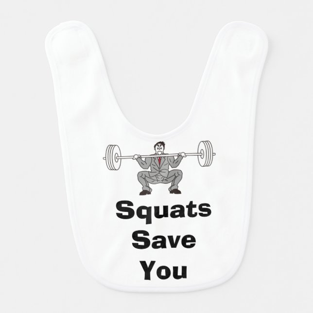 Squats save you Bib (Front)