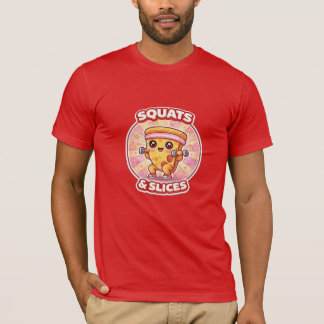 Squats & Slices Pizza Shirt – Cute Kawaii Workout