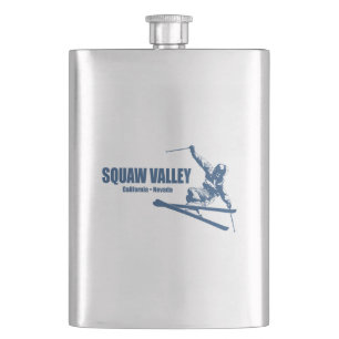 Squaw Valley Ski Resort Skier Flask