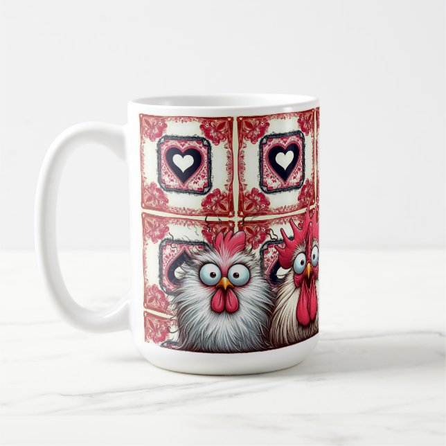 "Squawk and Joy Chicken" B Mug (Left)
