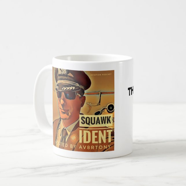 Squawk Ident Coffee Cup (Front Left)