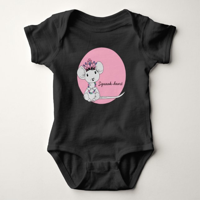 Squeak the mouse baby bodysuit (Front)