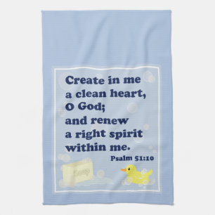 Squeaky Clean Rubber Duckie Hand Towel