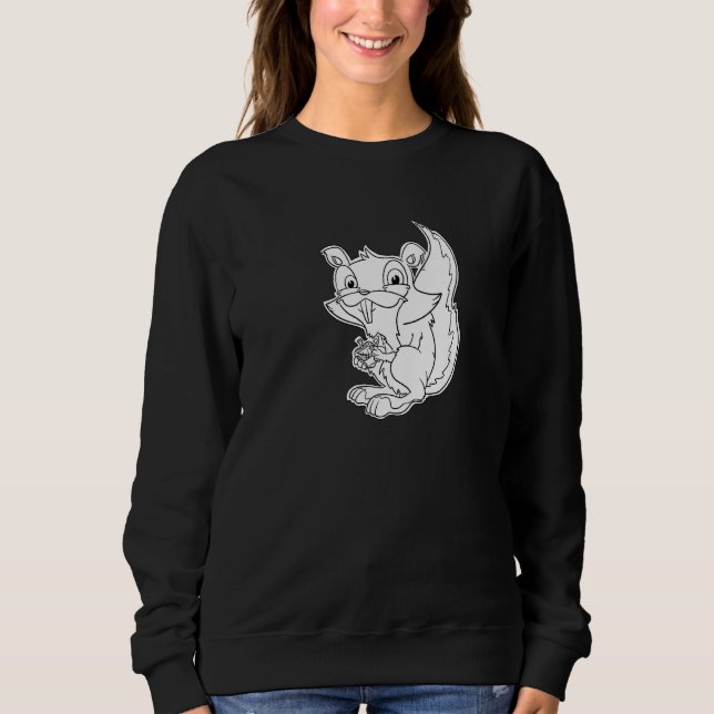 Squeaky Squirrel - Furry Woodland Creatures Premiu Sweatshirt (Front)
