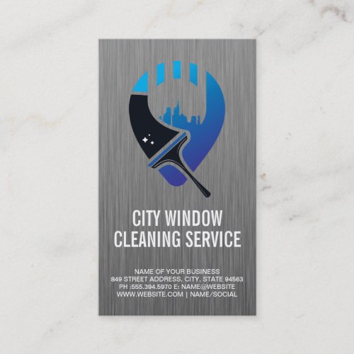 Squeegee City Landscape | Cleaners | Janitorial Business Card