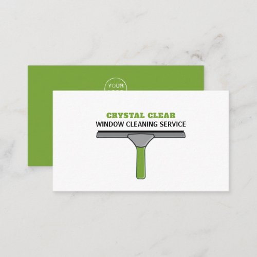 Squeegee Window Cleaner Cleaning Service Business Card