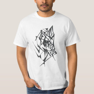 Squeeze Black White Abstract Tribal Tattoo Art T-Shirt