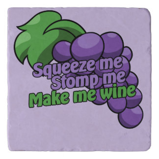 Squeeze me stomp me make me wine trivet