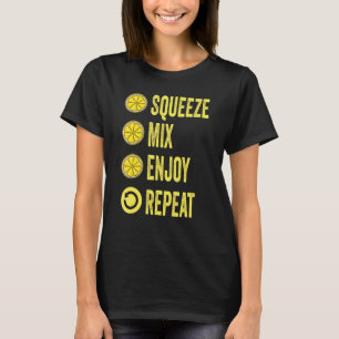 Squeeze Mix Enjoy Repeat Lemonade Stand Boss T-Shirt