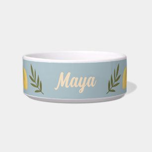 Squeeze the Day Citrus blue white yellow custom Bowl
