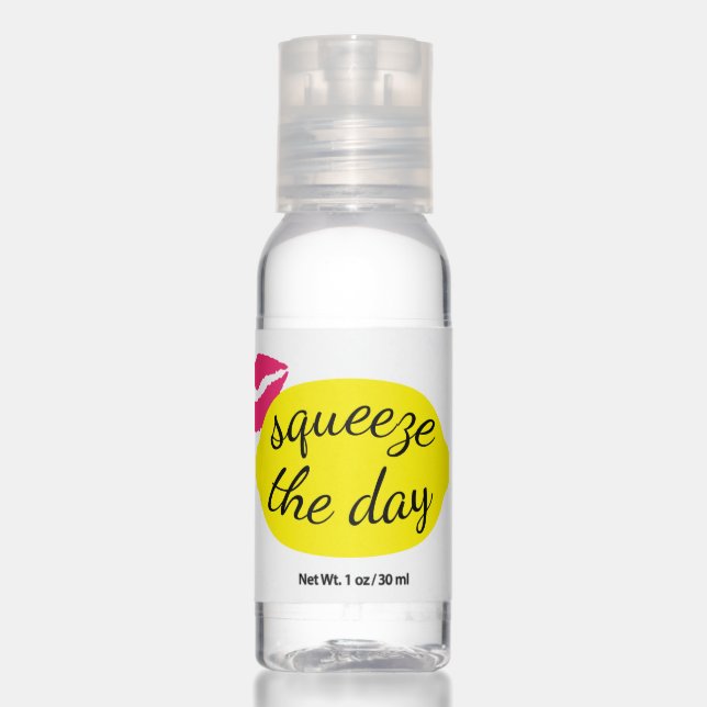 Squeeze the Day Lemon & Kisses Hand Sanitizer (Front)