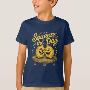 “Squeeze the Day” Lemon Motivation T-Shirt