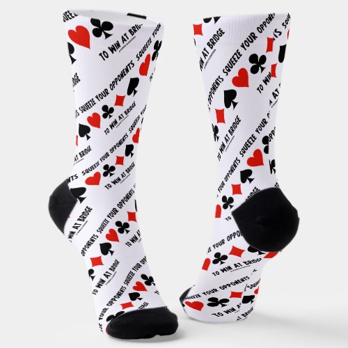 Squeeze Your Opponents To Win At Bridge Card Suits Socks