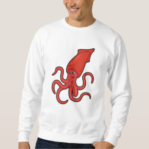 Squid at Poker with Poker cards Sweatshirt
