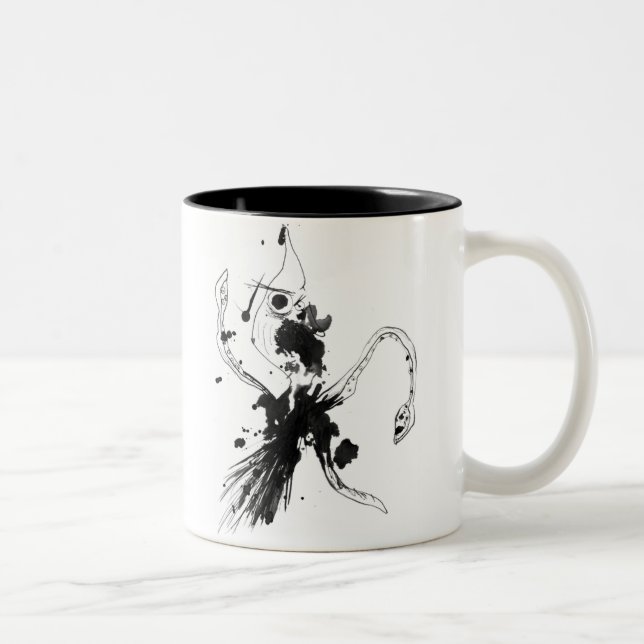Squid Attack Two-Tone Coffee Mug (Right)