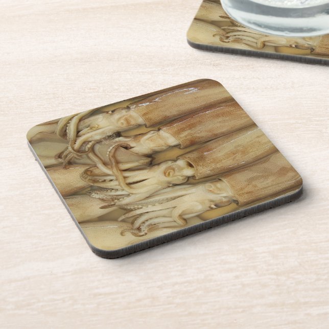 Squid - Calamari Beverage Coaster (Left Side)