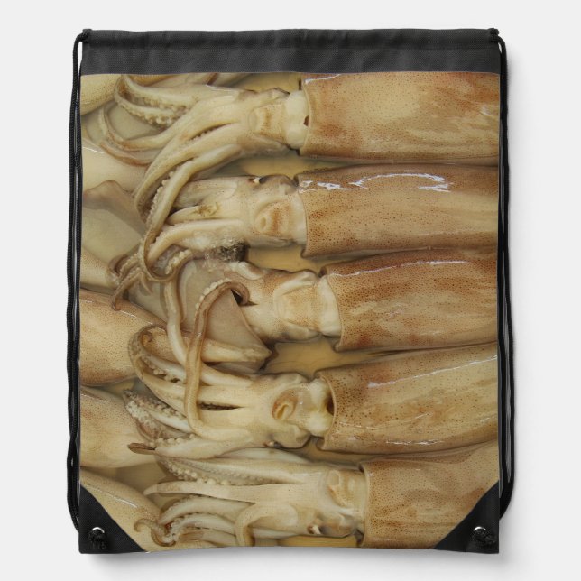 Squid - Calamari Drawstring Bag (Front)