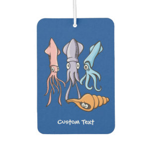 Squid Cartoons Air Freshener