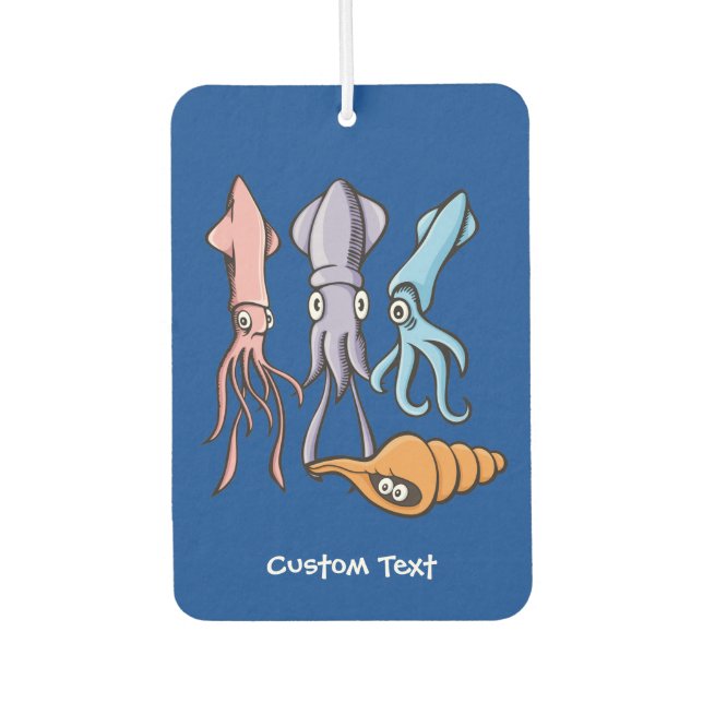 Squid Cartoons Air Freshener (Front)